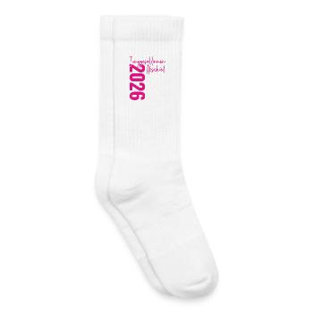 Signature de la fête de célibataire 2026 - Chaussettes de tennis bio enfant - blanc - Droite