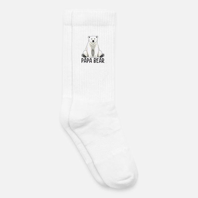 Papa Bear - Kinder Tennissocken - Weiß
