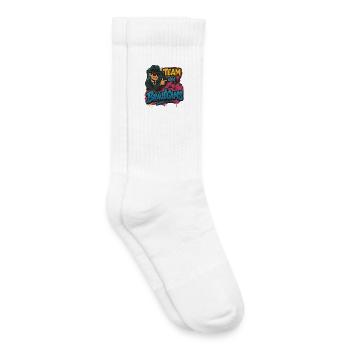 Team des Bräutigams, Graffiti JGA Shirt - Kinder Tennissocken - Weiß - Rechts
