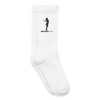 Birthday girl - Kids Tennis Socks - white - Right