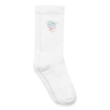 School Child 2026 - School Enrollment - First Grade - Kids Tennis Socks - white - Right