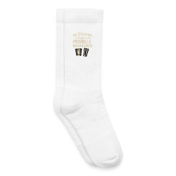 Alcohol measures funny party slogan - Kids Tennis Socks - white - Right