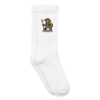 Waxes Resistant – Bärenbauer - Kids Tennis Socks - white - Right