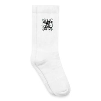 Motif d’amour de l’apprentissage médical - Chaussettes de tennis bio enfant - blanc - Droite