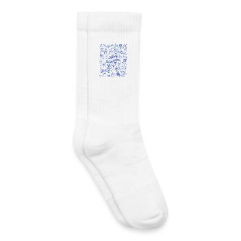 Merry Dachshundmas - Kids Tennis Socks - white - Right