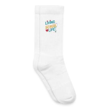 La vie dans les broussailles - Chaussettes de tennis bio enfant - blanc - Droite