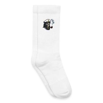 St Pauli Hamburg Paulianer Totenkopf Hafen Captain - Kids Tennis Socks - white - Right
