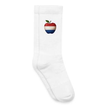 Pays-Bas Pays-Bas - Chaussettes de tennis bio enfant - blanc - Droite