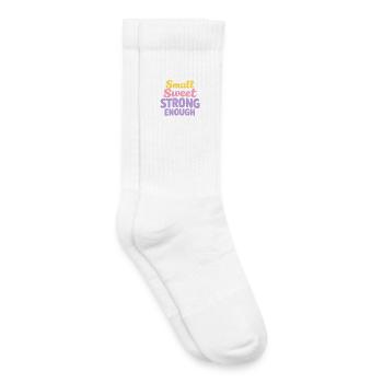 Anime Strong Girl Taking The Force In - Kids Tennis Socks - white - Right