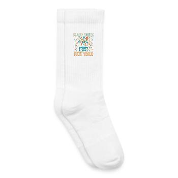 make noise not war, peace music shirt - Kinder Tennissocken - Weiß - Rechts