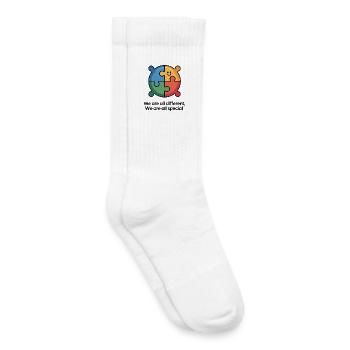 Inclusive Puzzle Circle - Kids Tennis Socks - white - Right