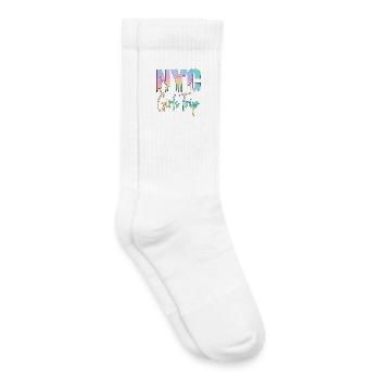 Voyage des filles à New York - Chaussettes de tennis bio enfant - blanc - Droite