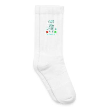 Plongeur Plongeur Snorkeling Plongeur récréatif - Chaussettes de tennis bio enfant - blanc - Droite