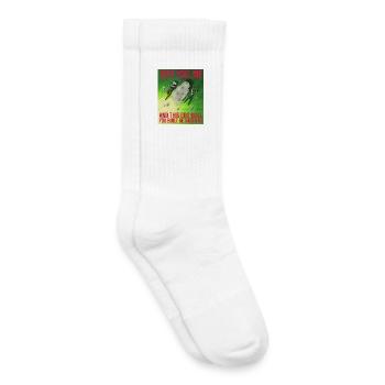 CE MUR DE GLU QUE TU AS CONSTRUIT ENTRE NOUS - Chaussettes de tennis bio enfant - blanc - Droite