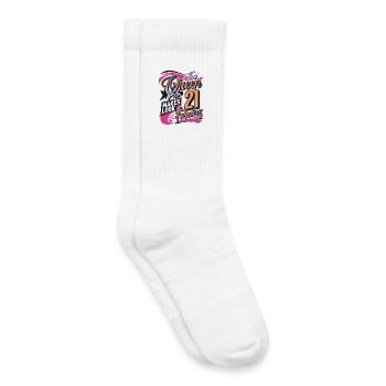 Reines femmes du 21e anniversaire - Chaussettes de tennis bio enfant - blanc - Droite