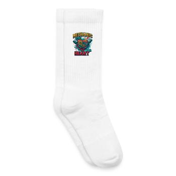 Valentinstag mechaniker herz, schrauber der liebe - Kinder Tennissocken - Weiß - Rechts