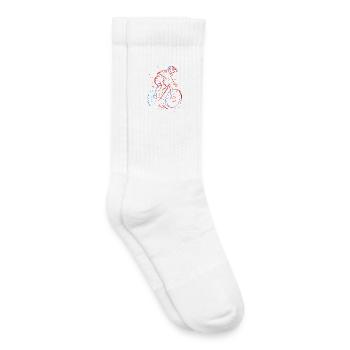 VTT Descente Freeride - Chaussettes de tennis bio enfant - blanc - Droite