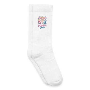 Art de la pharmacie Rx Tech - Chaussettes de tennis bio enfant - blanc - Droite