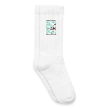 Welder Behind Every Smooth Bead Steel Welding - Kids Tennis Socks - white - Right