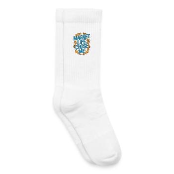 Technicien IRM Magnet Life m’a choisi Radiologiste Technicien en radiologie - Chaussettes de tennis bio enfant - blanc - Droite