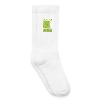 Guitariste Guitariste Rock Musicien streetwear - Chaussettes de tennis bio enfant - blanc - Droite