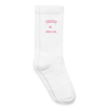 75 ans de relation Anniversaire de mariage Anniversaire de mariage - Chaussettes de tennis bio enfant - blanc - Droite