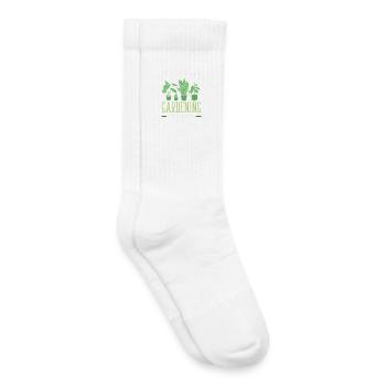 Gardening Season Funny Plant Lover Gardener - Kids Tennis Socks - white - Right