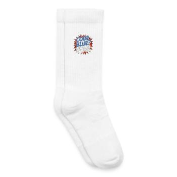 ICU Nurse Code Blue Challenge Trauma Response - Kinder Tennissocken - Weiß - Rechts