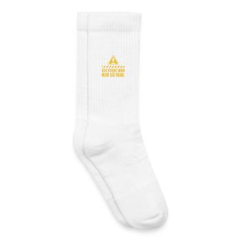 Karneval Bitte Keine Polonaise Stehe Hier Nur Rum - Kinder Tennissocken - Weiß - Rechts