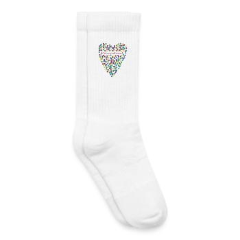 Karneval mit Herz - Kinder Tennissocken - Weiß - Rechts