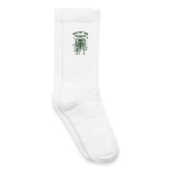 Trees Dont Care About Your Feelings Disc Golf - Kids Tennis Socks - white - Right