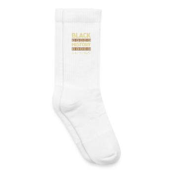 Black History 24/7/365 - Kids Tennis Socks - white - Right