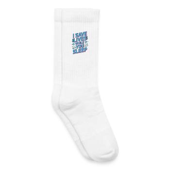 Infirmière en soins intensifs que je sauve des vies en tant qu’infirmière diplômée - Chaussettes de tennis bio enfant - blanc - Droite