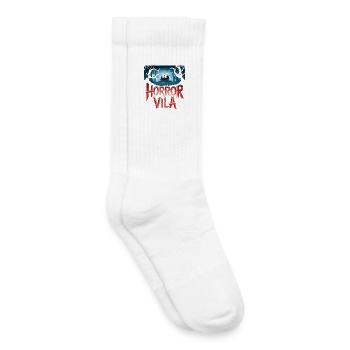 Horror Vila Haunted House Nocturnal Forest Creepy - Kids Tennis Socks - white - Right