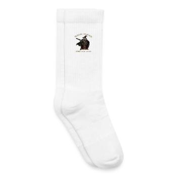 Magie Temps Échoué pour le Sorcier Principal Fantasy Meme - Chaussettes de tennis bio enfant - blanc - Droite