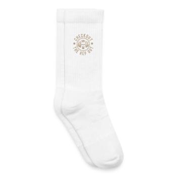 Fitness Motivation Bodybuilder Checkout The Rap - Kids Tennis Socks - white - Right