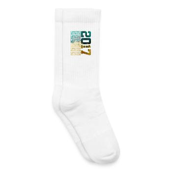 LIMITED EDITION 2017 9 JAHRE 9. GEBURTSTAG - Kinder Tennissocken - Weiß - Rechts