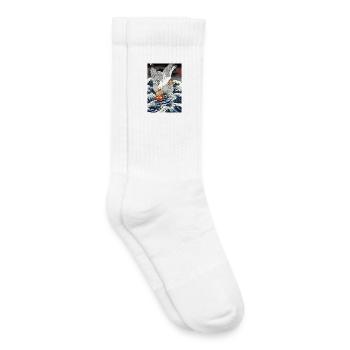 Möwen stiehlt Chips Lustig - Kinder Tennissocken - Weiß - Rechts