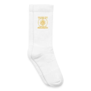 Vacances en mer du Nord NE T’INQUIÈTE PAS, JE SUIS EN VACANCES - Chaussettes de tennis bio enfant - blanc - Droite