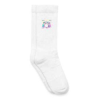 percussion - Chaussettes de tennis bio enfant - blanc - Droite