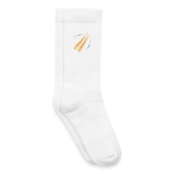 Graphique des baguettes - Chaussettes de tennis bio enfant - blanc - Droite