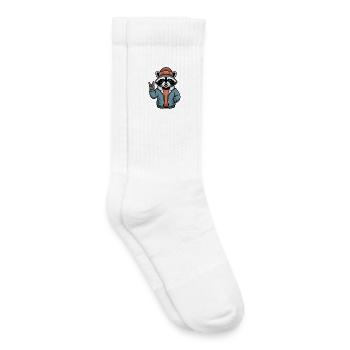 Rocker Raccoon - Chaussettes de tennis bio enfant - blanc - Droite