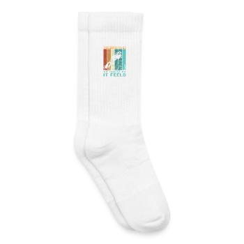 DIVE Diver Outfit - Scuba Diving Retro Look - Kids Tennis Socks - white - Right