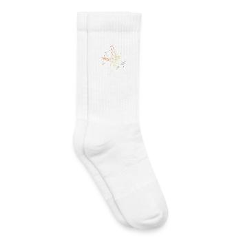Retro Airplane Drawing - Kids Tennis Socks - white - Right