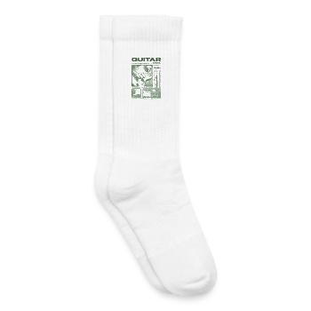 Guitariste Guitariste Rock Musicien streetwear - Chaussettes de tennis bio enfant - blanc - Droite