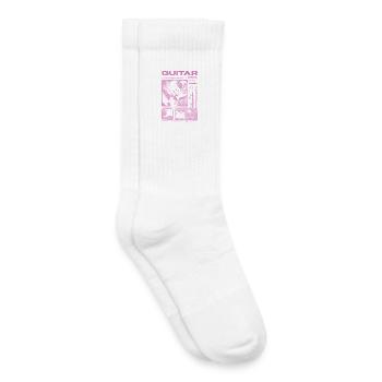 Guitariste Guitariste Rock Musicien streetwear - Chaussettes de tennis bio enfant - blanc - Droite