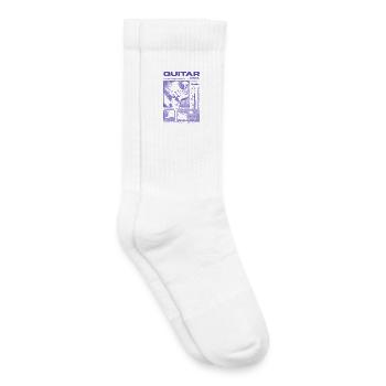 Guitariste Guitariste Rock Musicien streetwear - Chaussettes de tennis bio enfant - blanc - Droite