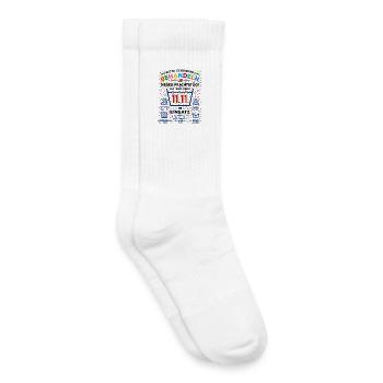 seit 11.11. im Einsatz | Karneval Kostüm - Kinder Tennissocken - Weiß - Rechts