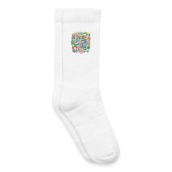 Six Seven Meme 6-7 - Kinder Tennissocken - Weiß - Rechts