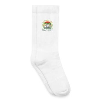 Oh, tu conduis une voiture, c’est mignon - Chaussettes de tennis bio enfant - blanc - Droite